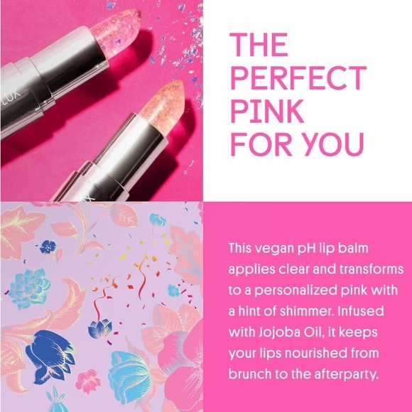 NWT WINKY LUX Confetti Limited Edition Color Changing pH Balanced Lip Balm - Picture 5 of 8